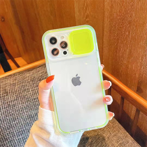 Funda de cámara deslizante Funda sólida para iPhone